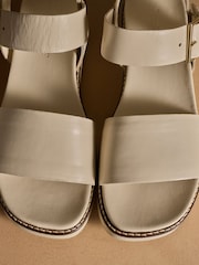 Russell & Bromley Ivory Boston Flatform Sandals - Image 4 of 7
