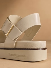 Russell & Bromley Ivory Boston Flatform Sandals - Image 6 of 7