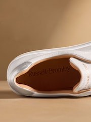 Russell & Bromley White Park Up Laceless Flatform Trainers - Image 7 of 7