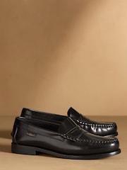 Russell & Bromley Black Dartmoor Loafers - Image 1 of 7