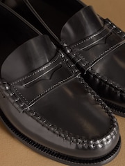 Russell & Bromley Black Dartmoor Loafers - Image 4 of 7