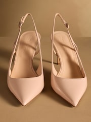 Rosa rubor - Russell & Bromley Liney Cutout Slingback Heels - Imagen 3 de 7