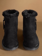 Russell & Bromley Lake Low Faux Fur Ankle Boots - Image 3 of 7
