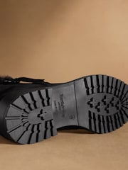 Russell & Bromley Lake Low Faux Fur Ankle Boots - Image 5 of 7