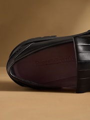 Russell & Bromley Black Mossley Fringe Loafers - Image 5 of 7