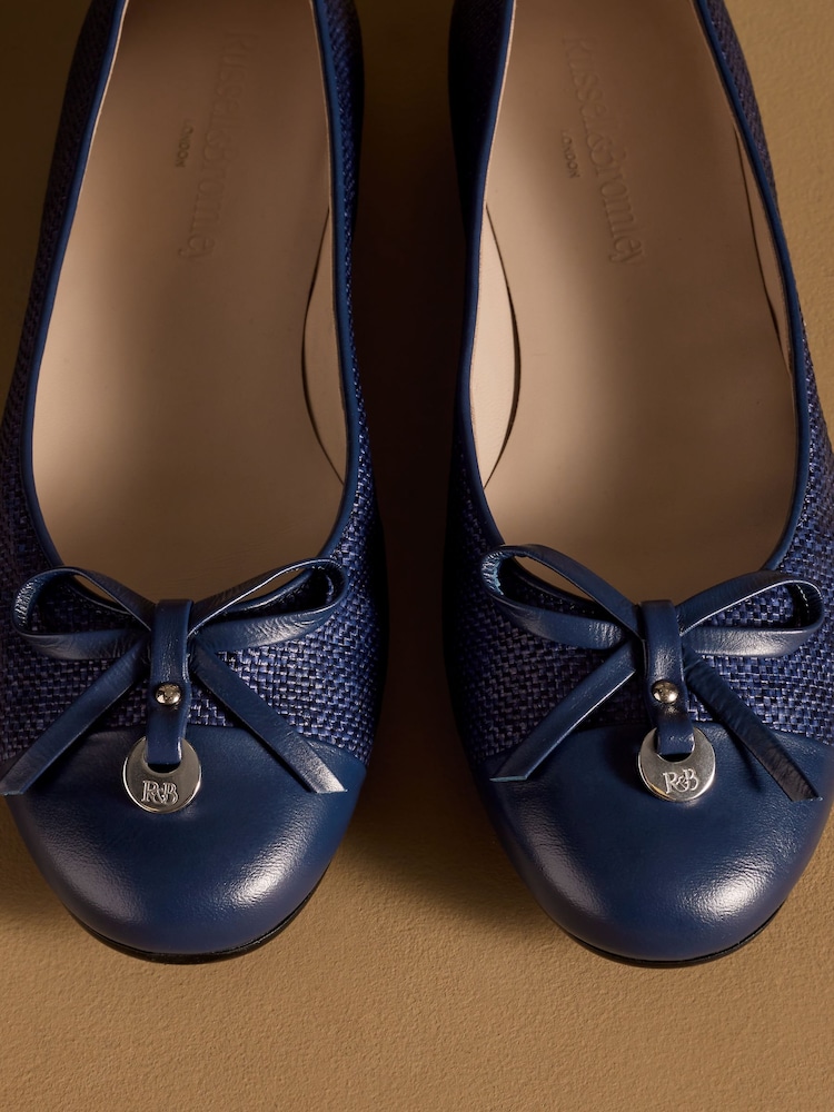 أزرق - حذاء بمب باليه أنيق من Russell & Bromley - صورة 7 من 7