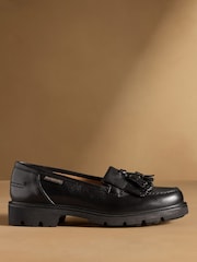 Russell & Bromley Black Dorchester Tassel Loafers - Image 2 of 7