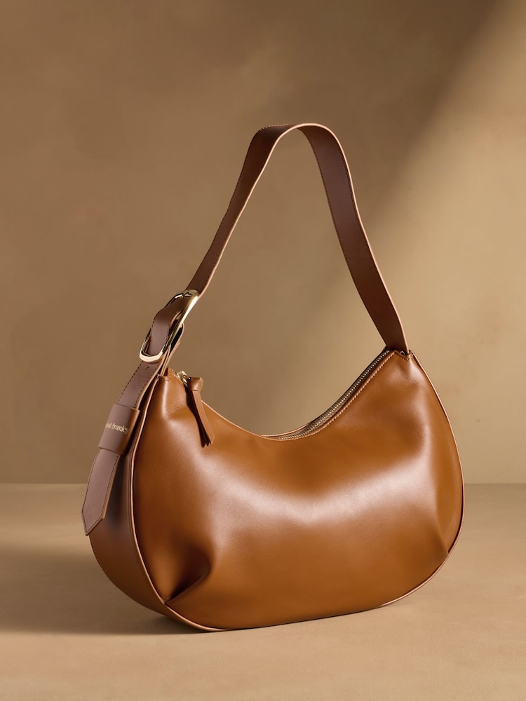 දුඹුරු - Russell & Bromley Sutton Medium Oval Shoulder Bag - 5න් 1 වන රූපය