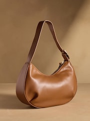 දුඹුරු - Russell & Bromley Sutton Medium Oval Shoulder Bag - 5න් 2 වන රූපය