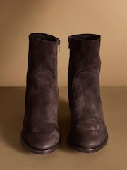 Russell & Bromley Brown Kicking Slim Ankle Boots - Image 3 of 7