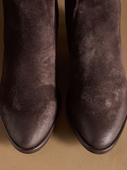 Russell & Bromley Brown Kicking Slim Ankle Boots - Image 7 of 7