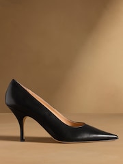Russell & Bromley Black Hillcliffe High Heeled Courts - Image 2 of 7
