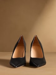 Russell & Bromley Black Hillcliffe High Heeled Courts - Image 3 of 7