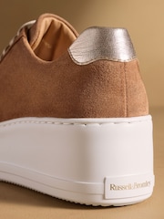 Russell & Bromley Brown Park Cord Flatform Lace Up Trainers - Image 6 of 7
