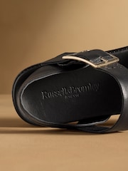 Russell & Bromley Black Boston Flatform Sandals - Image 5 of 7