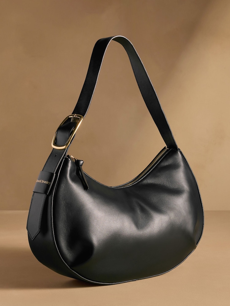 කළු - Russell & Bromley Sutton Medium Oval Shoulder Bag - 6න් 1 වන රූපය