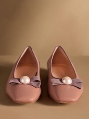 Russell & Bromley Neutral Carden Ballet Flats - Image 3 of 7