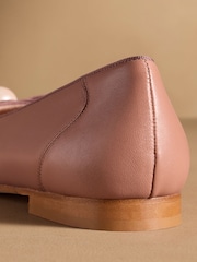 Russell & Bromley Neutral Carden Ballet Flats - Image 6 of 7
