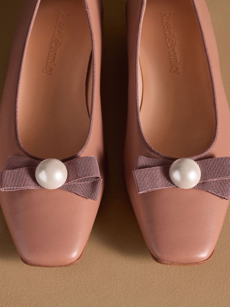 Russell & Bromley Neutral Carden Ballet Flats - Image 7 of 7
