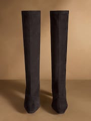 Russell & Bromley Black Hale Tall Stretch Knee High Sock Boots - Image 3 of 6