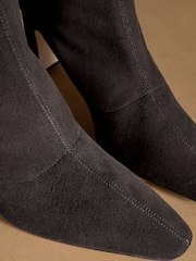 Russell & Bromley Black Hale Tall Stretch Knee High Sock Boots - Image 4 of 6