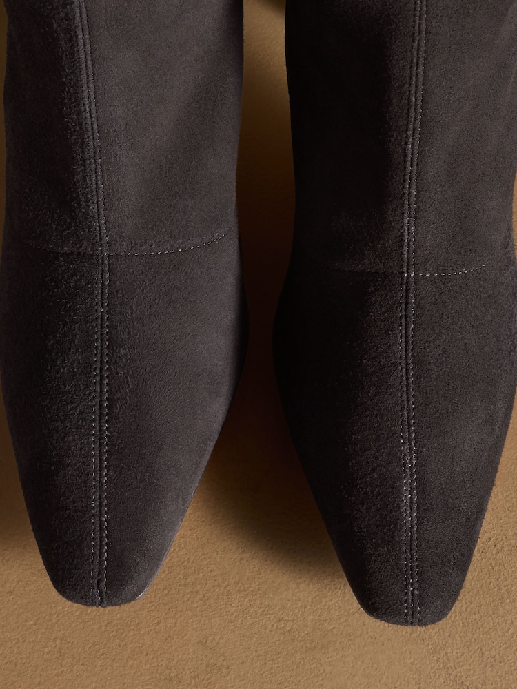 Russell & Bromley Black Hale Tall Stretch Knee High Sock Boots - Image 6 of 6