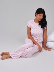 Loungeable Ditsy Floral Top And Trousers Pyjama Set - Imagen 3 de 5