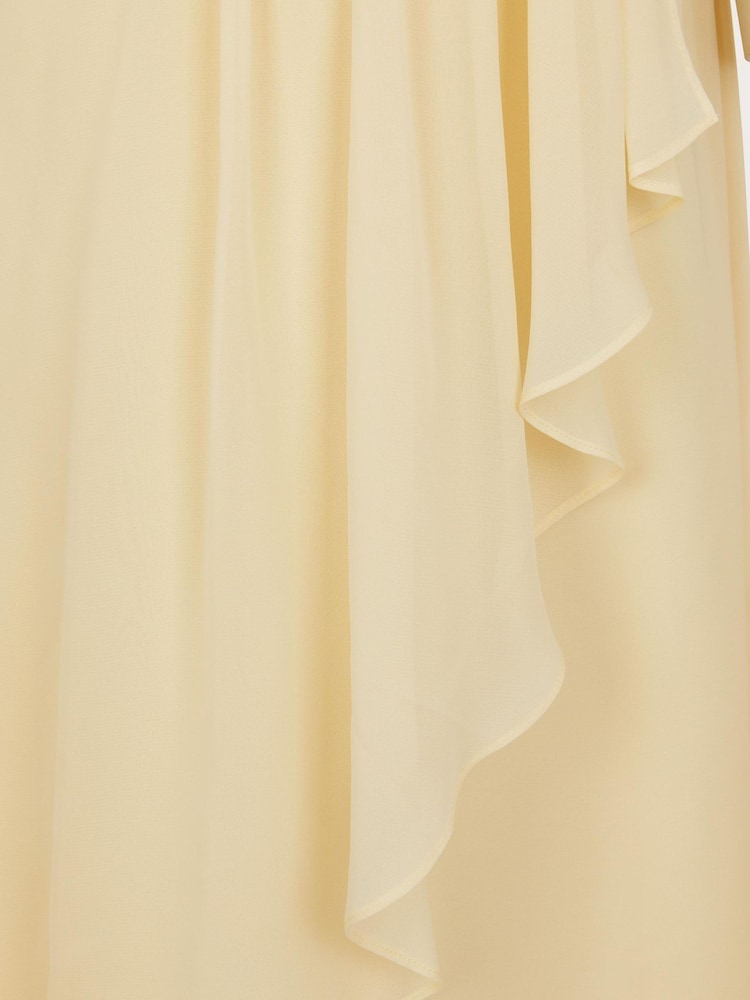 Monsoon Yellow Indi Tie-Back Prom Dress - Image 4 of 4