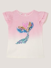 Monsoon Pink Mermaid Ombré T-Shirt - Image 1 of 3