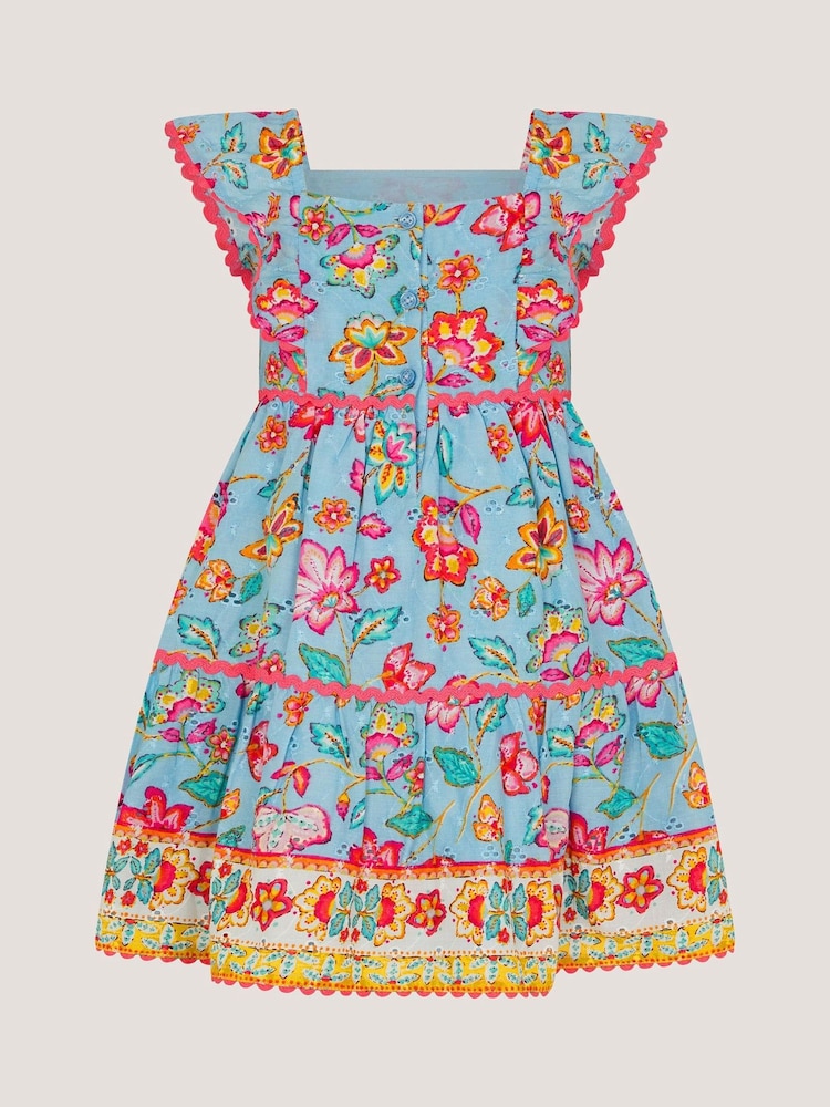 Monsoon Baby Adara Floral Print Dress - Imaginea 2 din 3