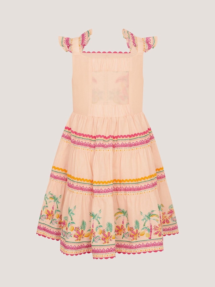 Monsoon Tina Tropical Toucan Embellished Dress - Afbeelding 2 van 3 Monsoon Tina Tropical Toucan Embellished Dress - Afbeelding 2 van 3