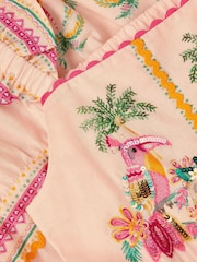 Monsoon Tina Tropical Toucan Embellished Dress - Afbeelding 3 van 3