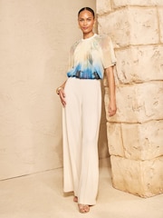 Love & Roses Ivory Shadow Floral Shell Top - Image 4 of 5