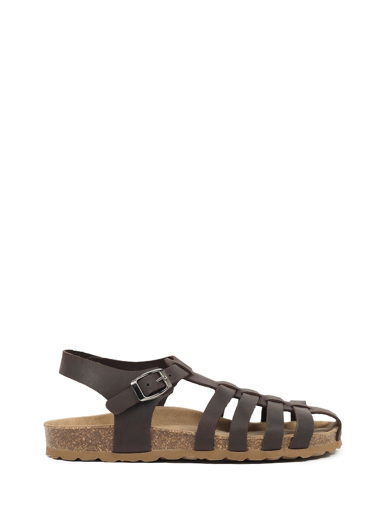 Celtic & Co. Brown Fisherman's Sandals - Image 1 of 6