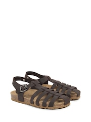 Celtic & Co. Brown Fisherman's Sandals - Image 3 of 6