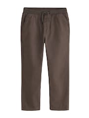 Brown Regular Fit Rib Waist Pull-On Trousers (3-16yrs) - Image 1 of 3