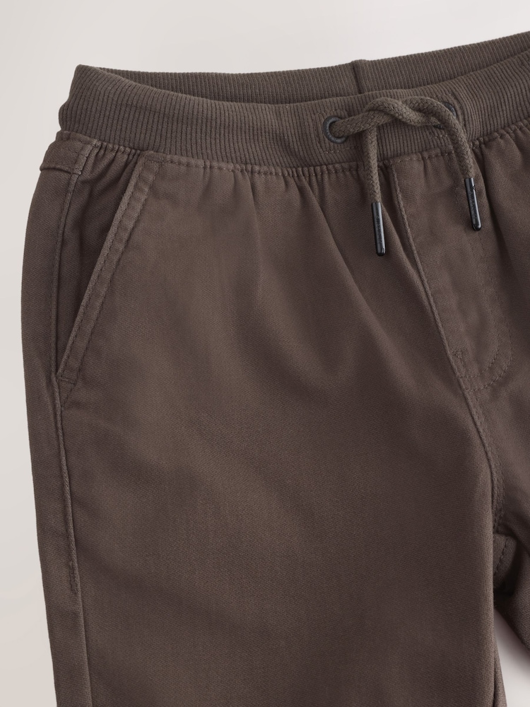 Brown Regular Fit Rib Waist Pull-On Trousers (3-16yrs) - Image 2 of 3