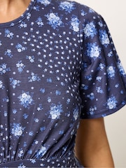 Синий - PixieGirl Petite Patchwork Midaxi Dress - Изображение 4 5