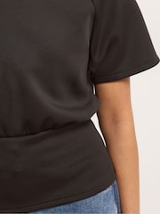 PixieGirl Petite Brown Scuba Raglan Top - Image 4 of 5