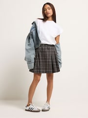 PixieGirl Petite Brown Check Mini Skirt - Image 2 of 5