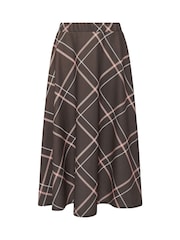 PixieGirl Petite Pink Check Midaxi Skirt - Image 5 of 5