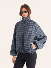 4th & Reckless Kariert Trichterkragen-Bomberjacke - Bild 1 von 5