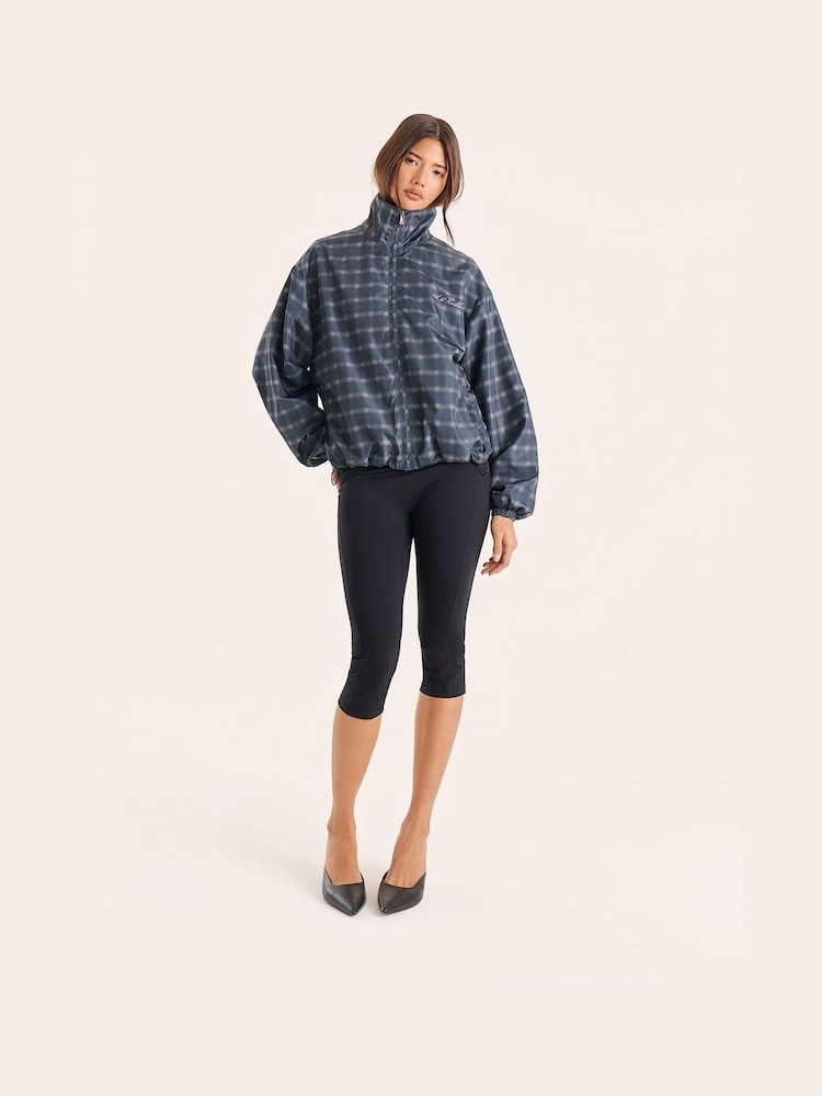 4th & Reckless Kariert Trichterkragen-Bomberjacke - Bild 2 von 5