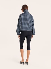 4th & Reckless Kariert Trichterkragen-Bomberjacke - Bild 3 von 5