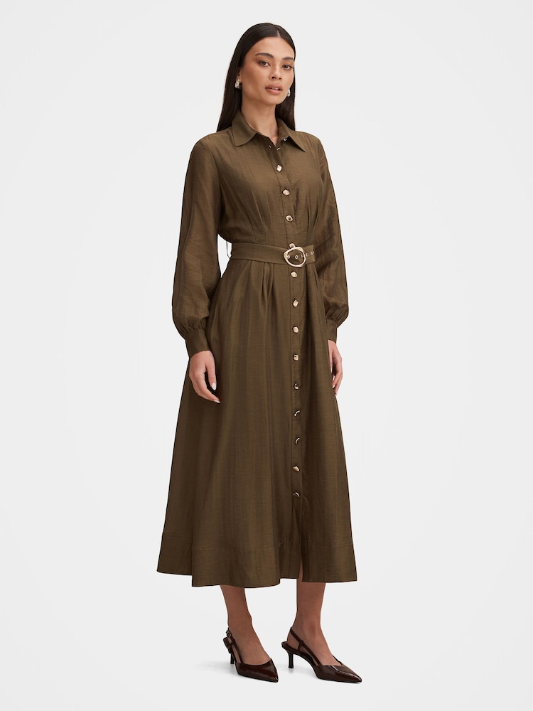 Forever New Evelyn Seam Detail Midi Dress Contains Linen - Bilde 4 av 4 Forever New Evelyn Seam Detail Midi Dress Contains Linen - Bilde 4 av 4