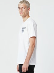 Religion White Dripping Skull T-Shirt - Image 3 of 4