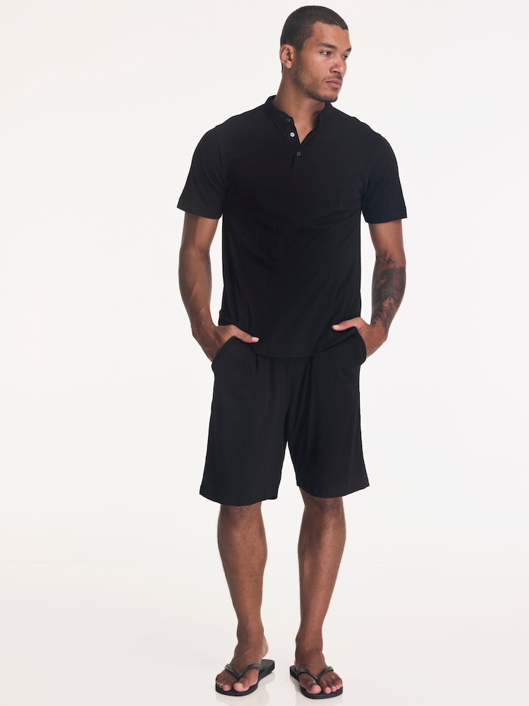 Religion Black Orson Slub Polo Shirt - Image 4 of 4