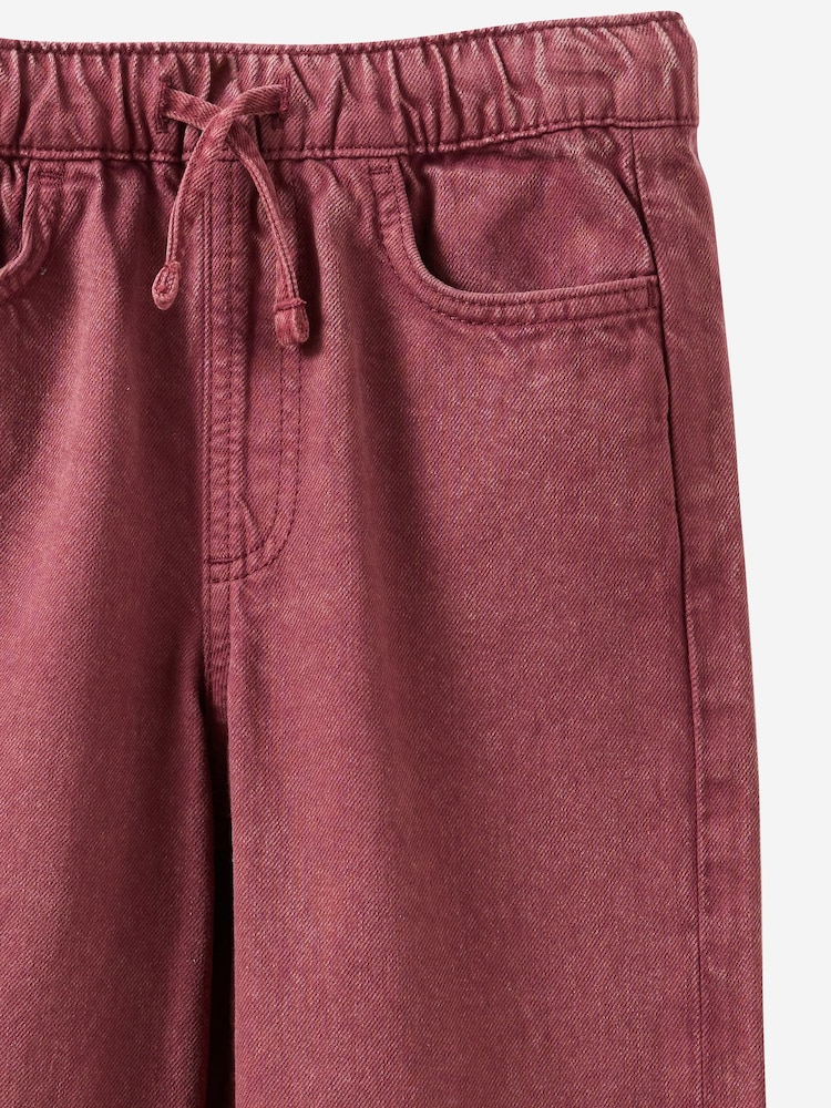 سرخ - کیٹی وائیڈ لیگ جینز پر کاٹن - تصویر 2 از 3