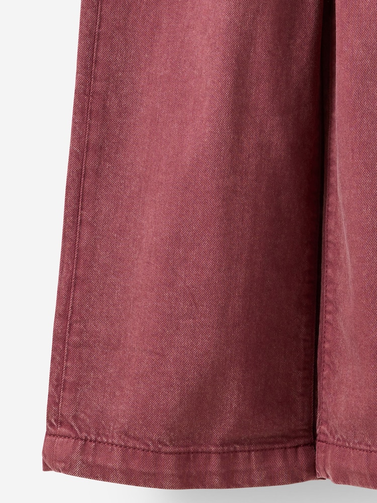 سرخ - کیٹی وائیڈ لیگ جینز پر کاٹن - تصویر 3 از 3