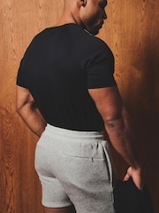 Tailored Athlete Black Muscle Fit Mercerised Cotton T-Shirt - Image 2 of 6